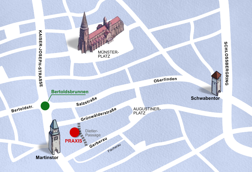 Wegbeschreibung Stadtplan